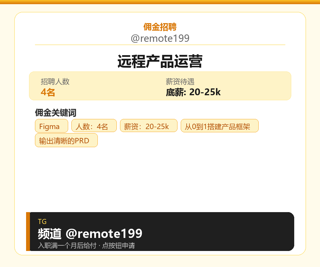 远程产品运营岗位配图